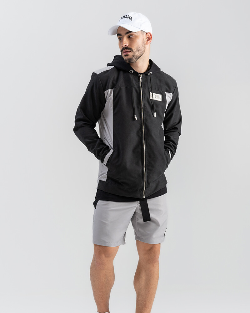 viceversa CHAQUETA NEGRA CON ESPALDA GRIS Tienda de fábrica