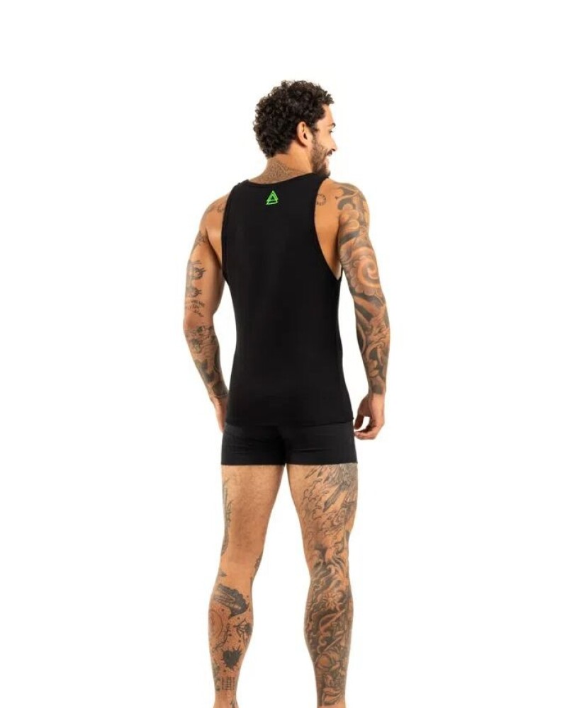 viceversa CONJUNTO MUSCULOSA Y BóXER NEGRO Precio ultrabajo