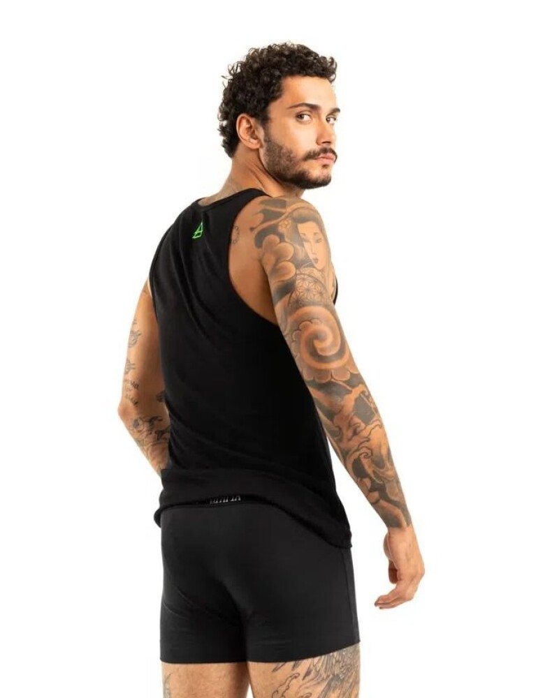 viceversa CONJUNTO MUSCULOSA Y BóXER NEGRO Precio ultrabajo