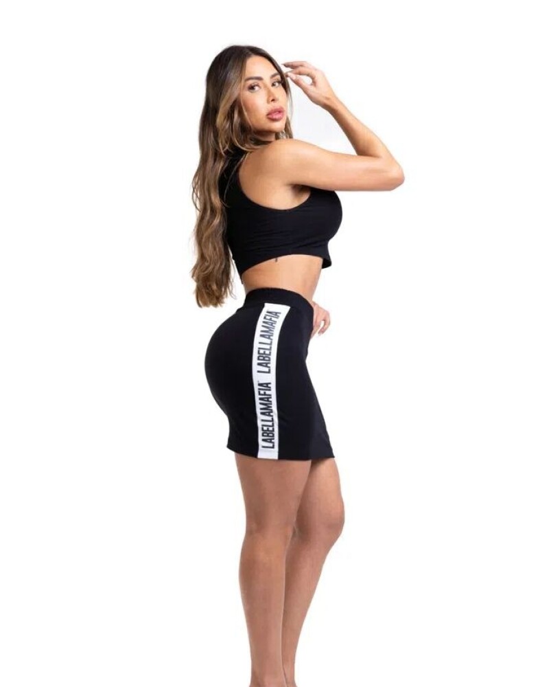 viceversa POLLERA COLOR NEGRO BY LA BELLAMAFIA Rebajas