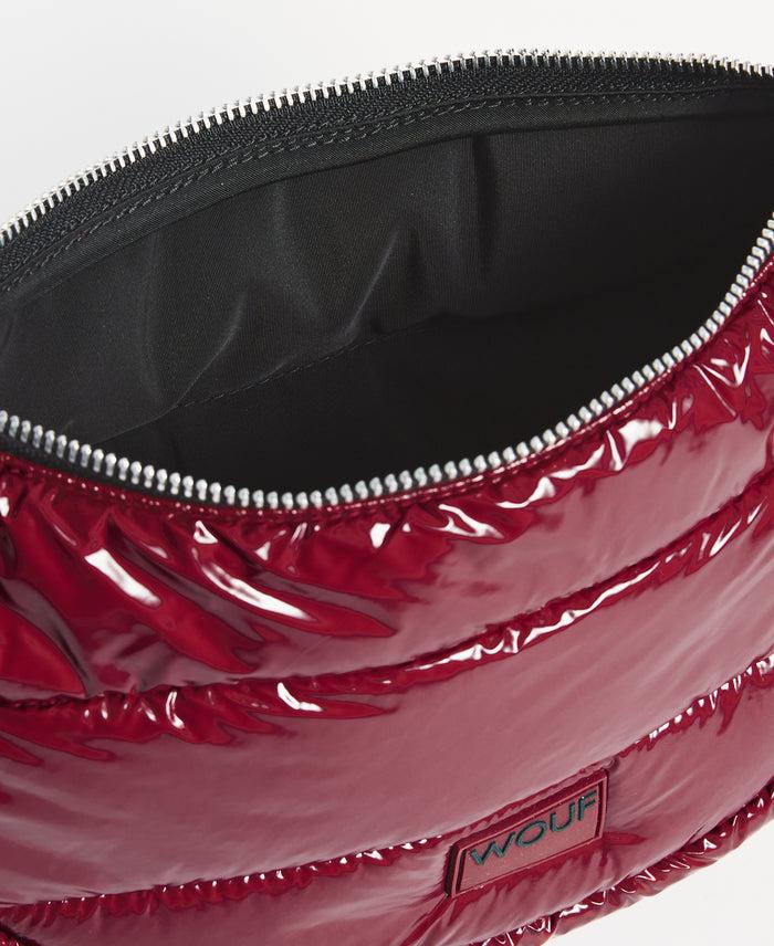 wouf Burgundy Glossy Crossbody Bag Rebajas online