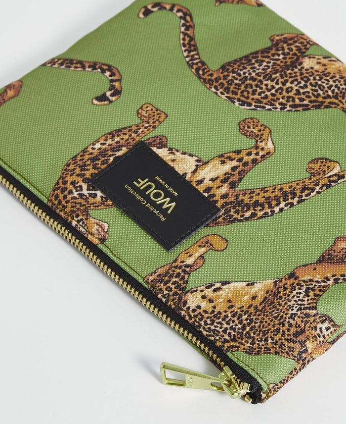 wouf Olive Leopard Pouch 2025