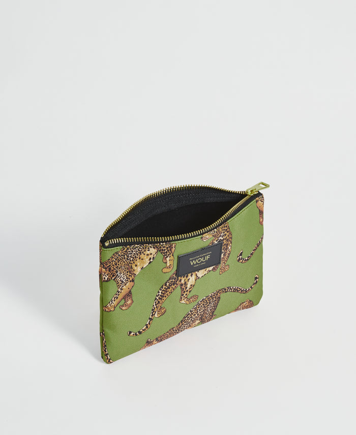 wouf Olive Leopard Pouch 2025