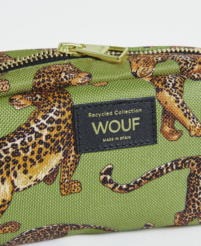 wouf Olive Leopard Makeup Bag Mejor oferta
