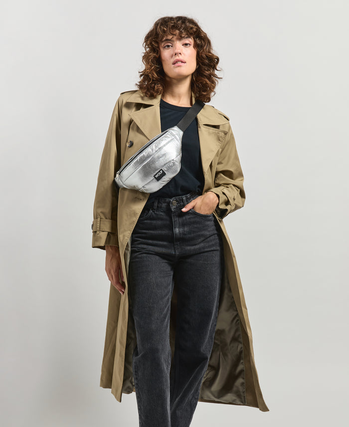 wouf Silver Glossy Waistbag Tienda