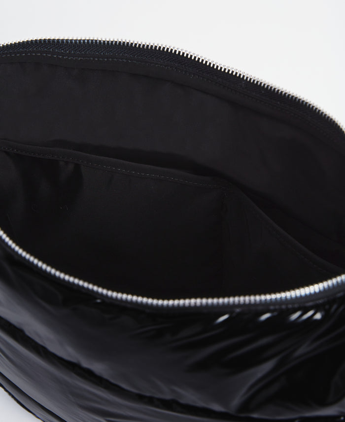 wouf Black Glossy Large Crossbody Bag Promoción por tiempo limitado