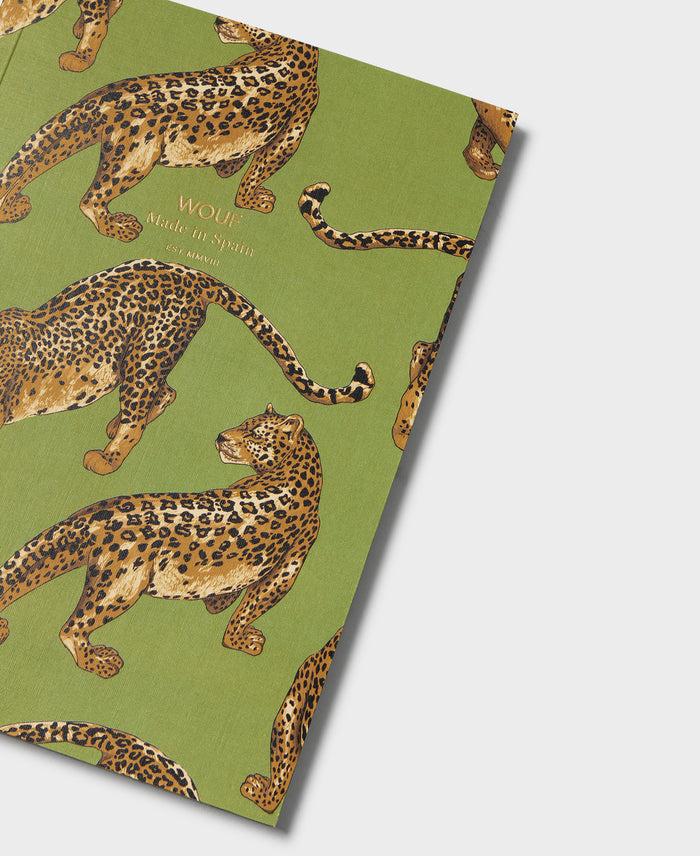 wouf Olive Leopard A5 Paper Notebook Ventas relámpago