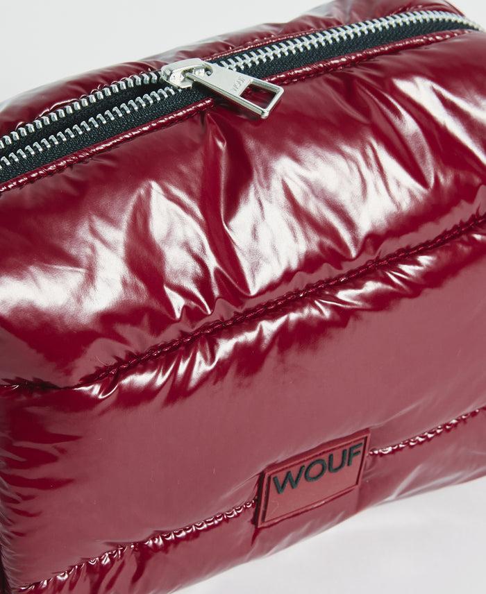 wouf Burgundy Glossy Toiletry Bag Tienda