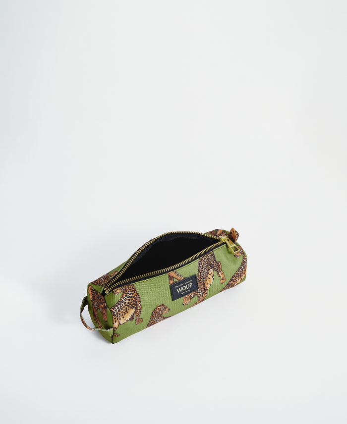 wouf Olive Leopard Pencil Case Mejor oferta