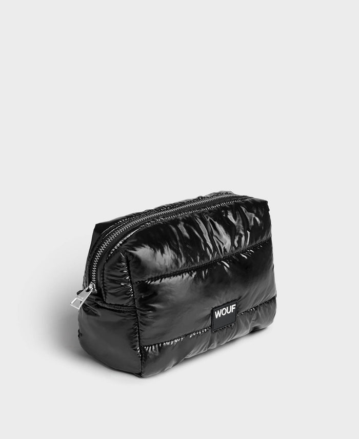 wouf Black Glossy Toiletry Bag Oferta especial