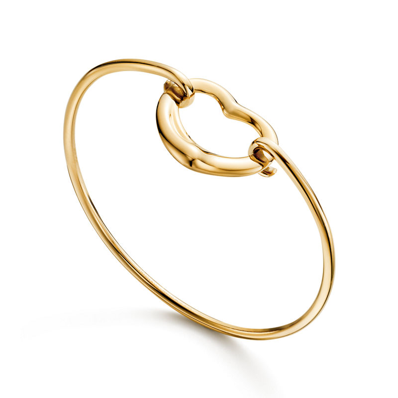 Tiffany & Co. Elsa Peretti® Brazalete Open Heart de oro amarillo Última moda