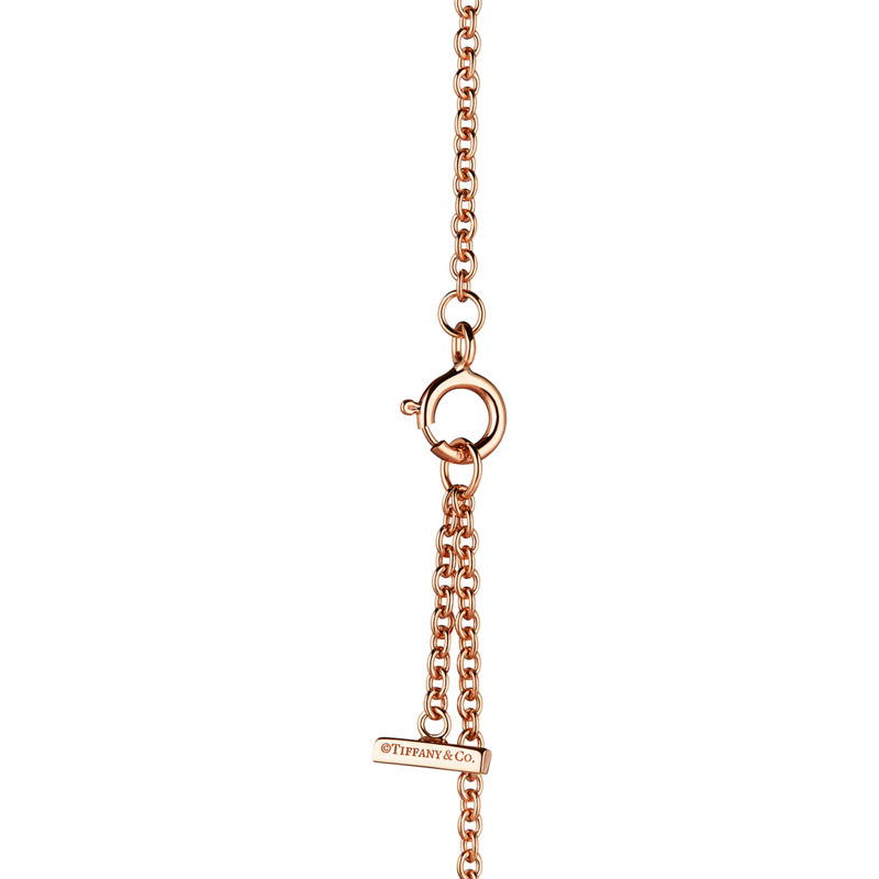 Tiffany & Co. Tiffany T Pulsera Smile de oro rosa con diamantes Grandes ahorros