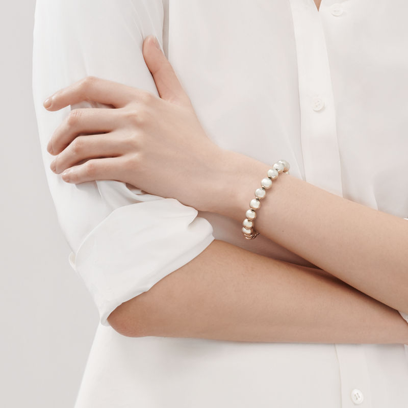 Tiffany & Co. Tiffany HardWear Pulsera de esferas en plata 10 mm Rebajas de fin de temporada