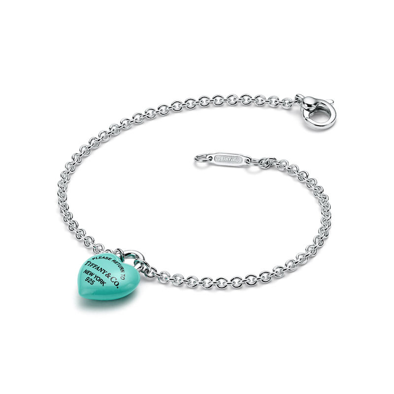 Tiffany & Co. Return to Tiffany™ Pulsera Full Heart de plata de ley con Tiffany Blue® Devoluciones gratuitas