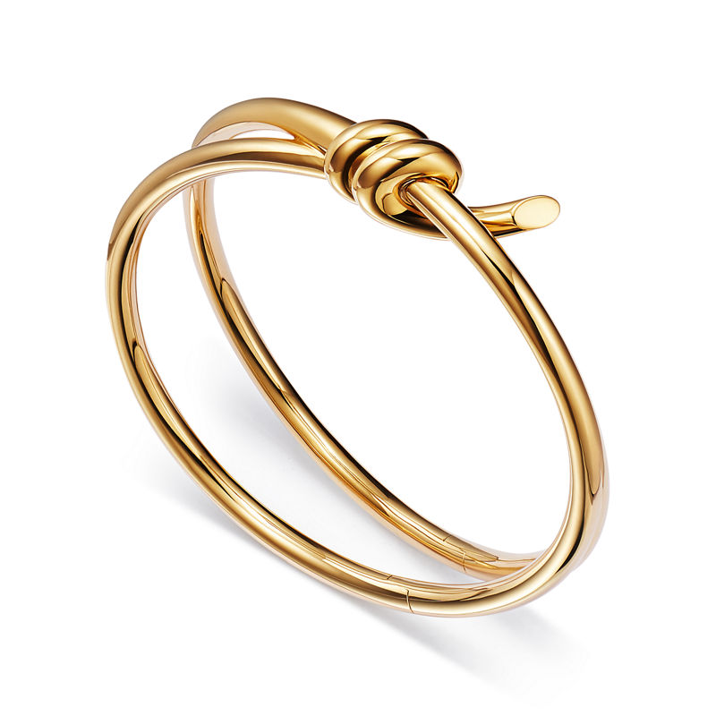 Tiffany & Co. Tiffany Knot Brazalete articulado de dos vueltas en oro amarillo Outlet