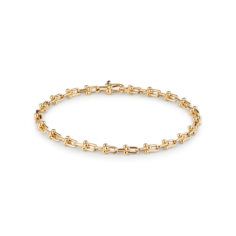 Tiffany & Co. Tiffany HardWear Pulsera de microeslabones de oro amarillo Ofertas
