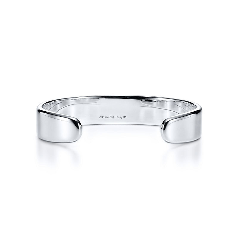 Tiffany & Co. Return to Tiffany™ Brazalete estrecho en plata de ley con diamantes Venta caliente