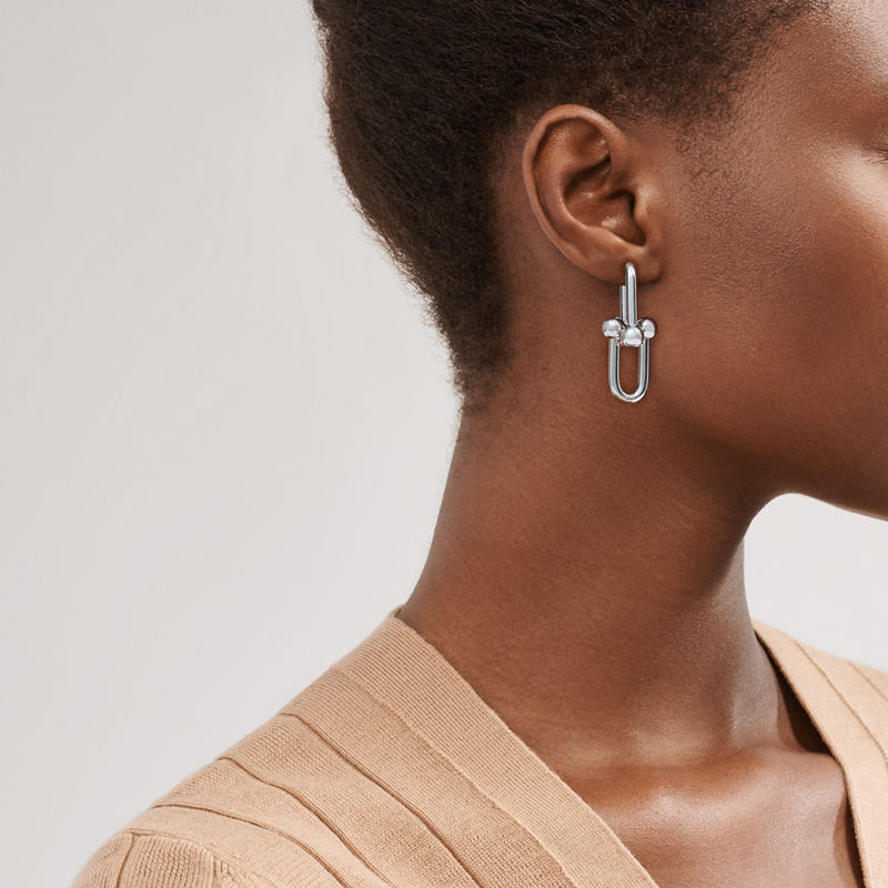 Tiffany & Co. Tiffany HardWear Pendientes de eslabones extragrandes de plata de ley COMPRAR AHORA
