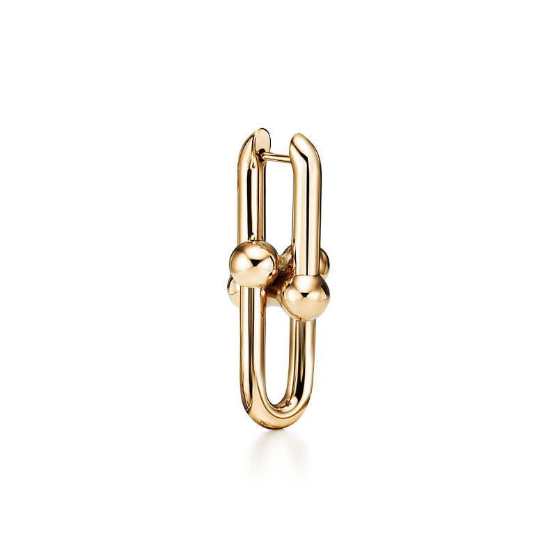 Tiffany & Co. Tiffany HardWear Pendientes de eslabones grandes de oro amarillo Libre de impuestos