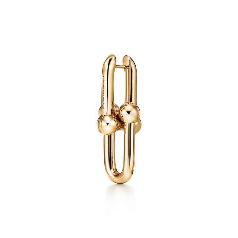 Tiffany & Co. Tiffany HardWear Pendientes de eslabones grandes de oro amarillo Libre de impuestos