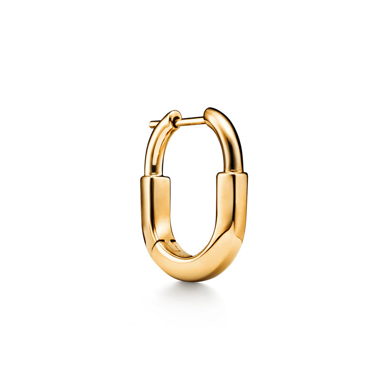 Tiffany & Co. Tiffany Lock Pendientes pequeños de oro amarillo Devoluciones gratuitas