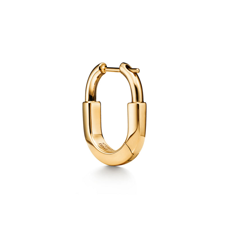 Tiffany & Co. Tiffany Lock Pendientes pequeños de oro amarillo Devoluciones gratuitas