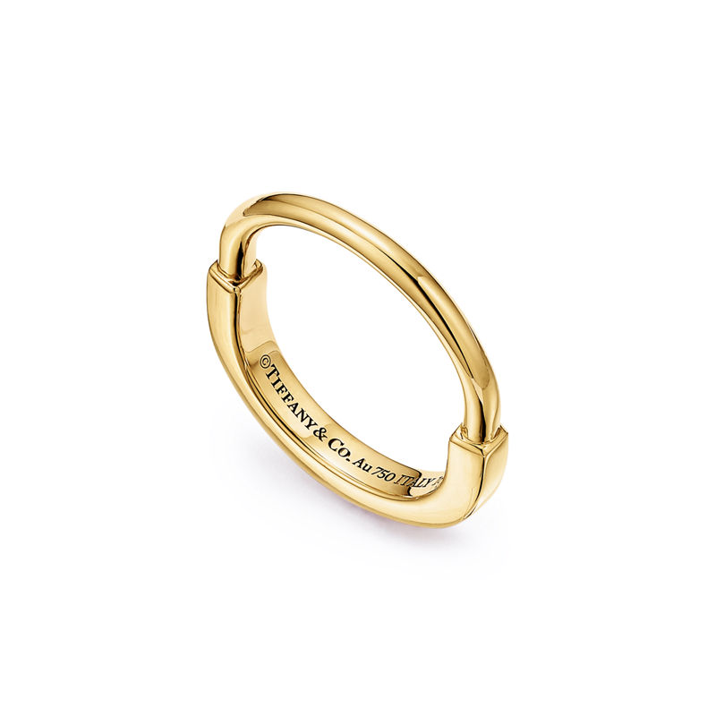 Tiffany & Co. Tiffany Lock Anillo de oro amarillo Outlet