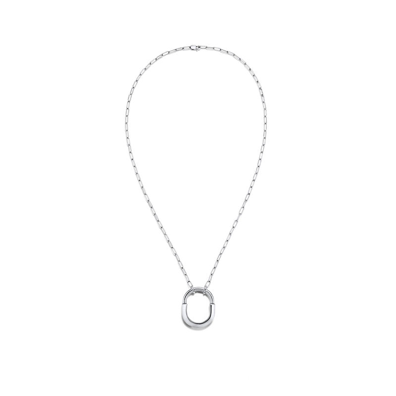 Tiffany & Co. Tiffany Lock Colgante en oro blanco tamaño mediano Outlet online