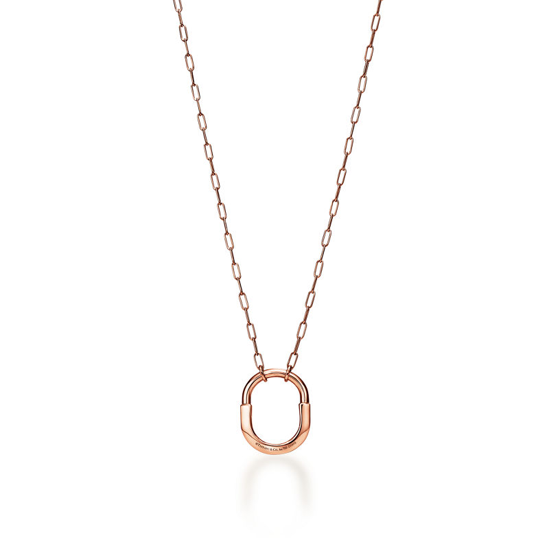 Tiffany & Co. Tiffany Lock Colgante en oro rosa tamaño mediano Rebajas online