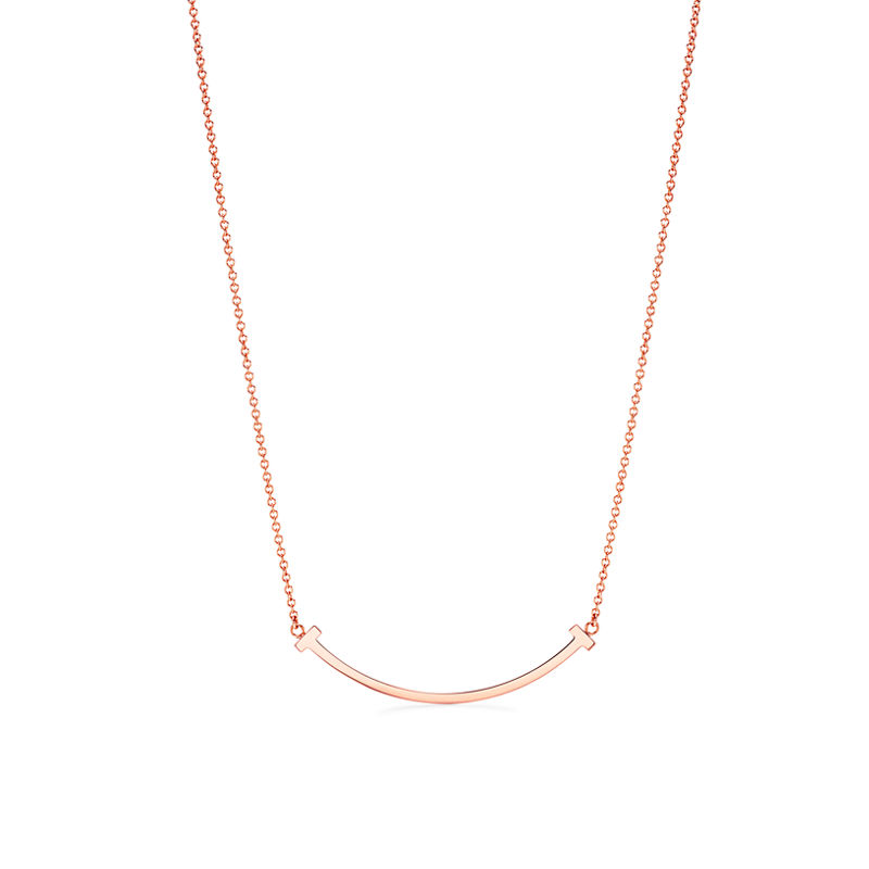 Tiffany & Co. Tiffany T Colgante Smile de oro rosa tamaño pequeño Oferta especial