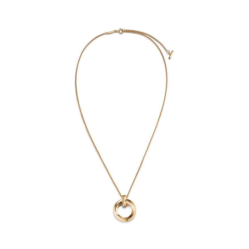 Tiffany & Co. Tiffany T T1 Colgante circular de oro amarillo tamaño pequeño Envío gratis