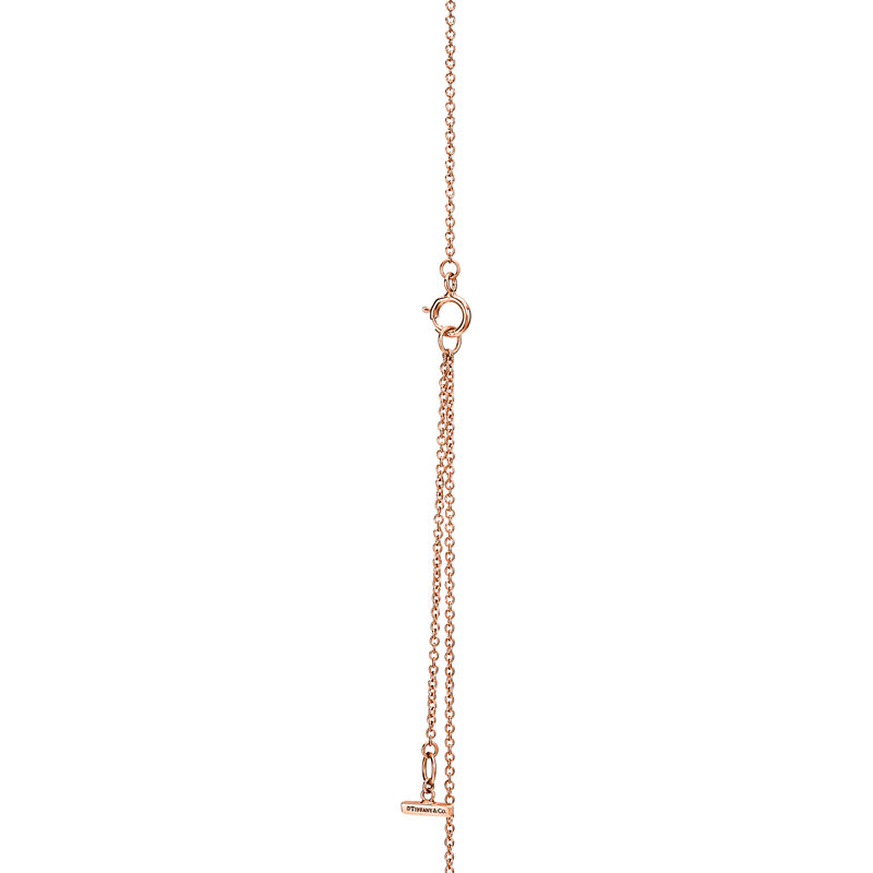 Tiffany & Co. Tiffany T Colgante circular de diamantes y nácar de oro rosa Precio de fábrica