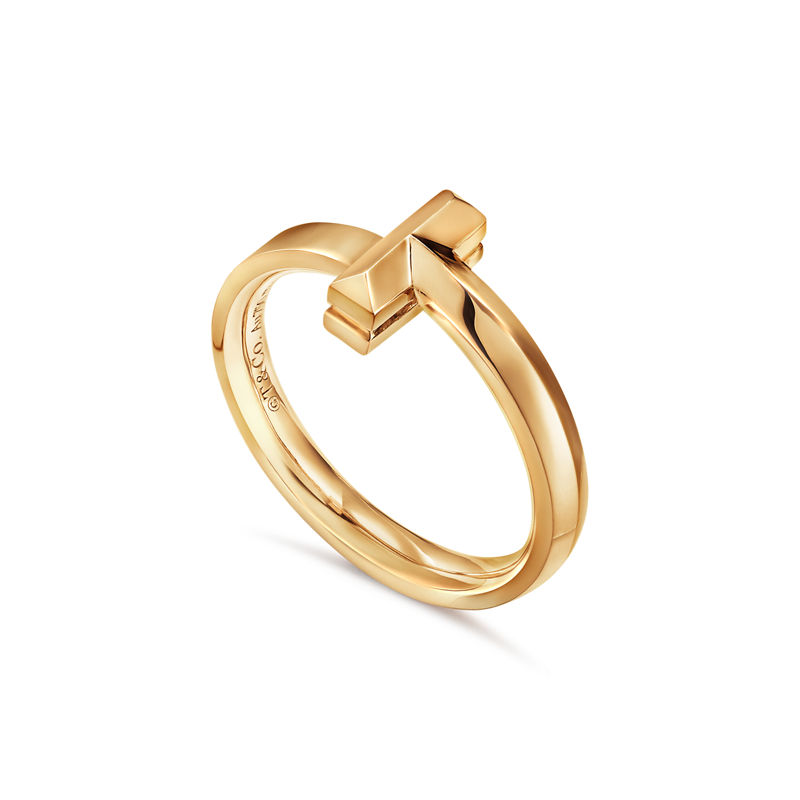 Tiffany & Co. Tiffany T T1 Anillo de oro amarillo Solo hoy