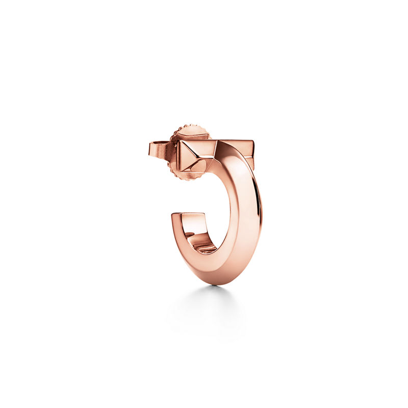 Tiffany & Co. Tiffany T Pendientes de aro T1 de oro rosa Promoción trimestral