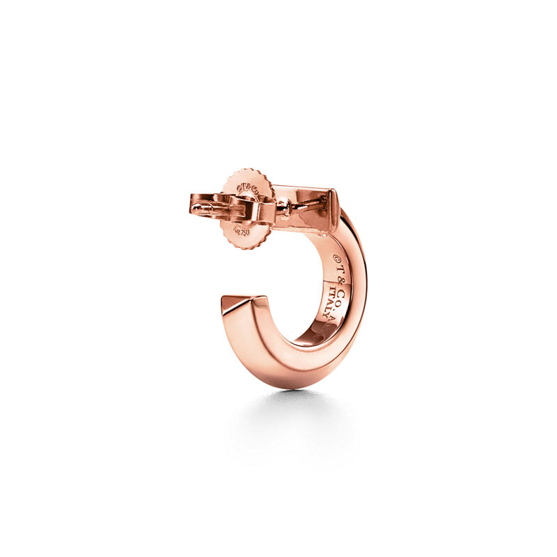 Tiffany & Co. Tiffany T Pendientes de aro T1 de oro rosa Promoción trimestral