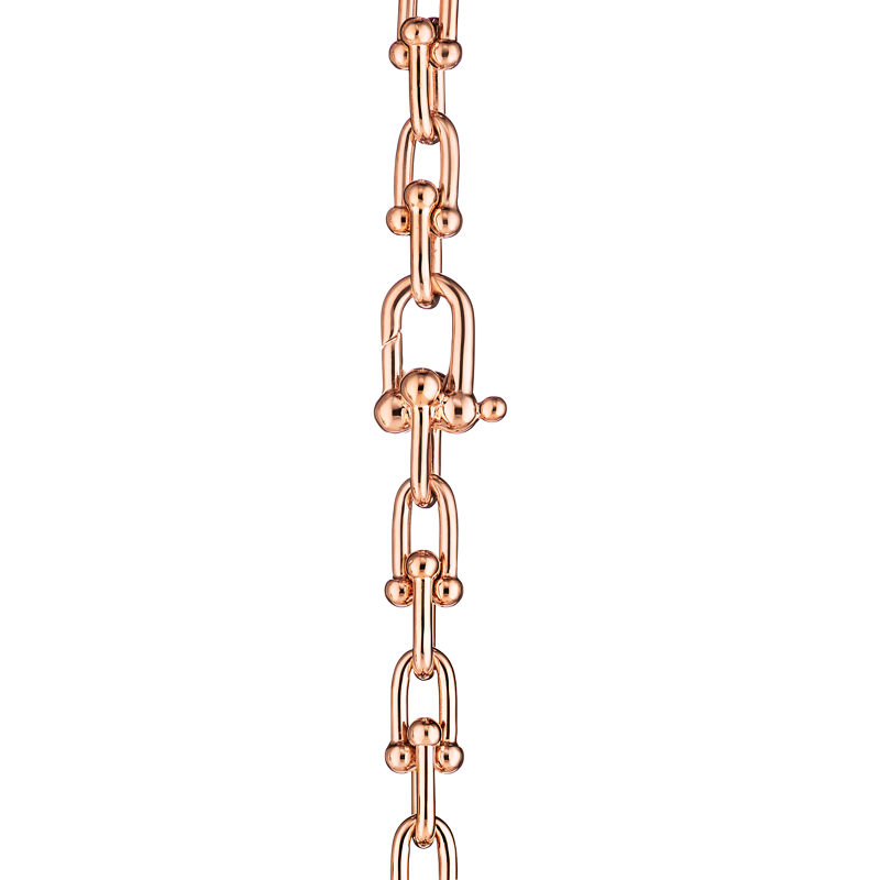 Tiffany & Co. Tiffany HardWear Pulsera de varias vueltas con eslabones pequeños de oro rosa Ofertas especiales