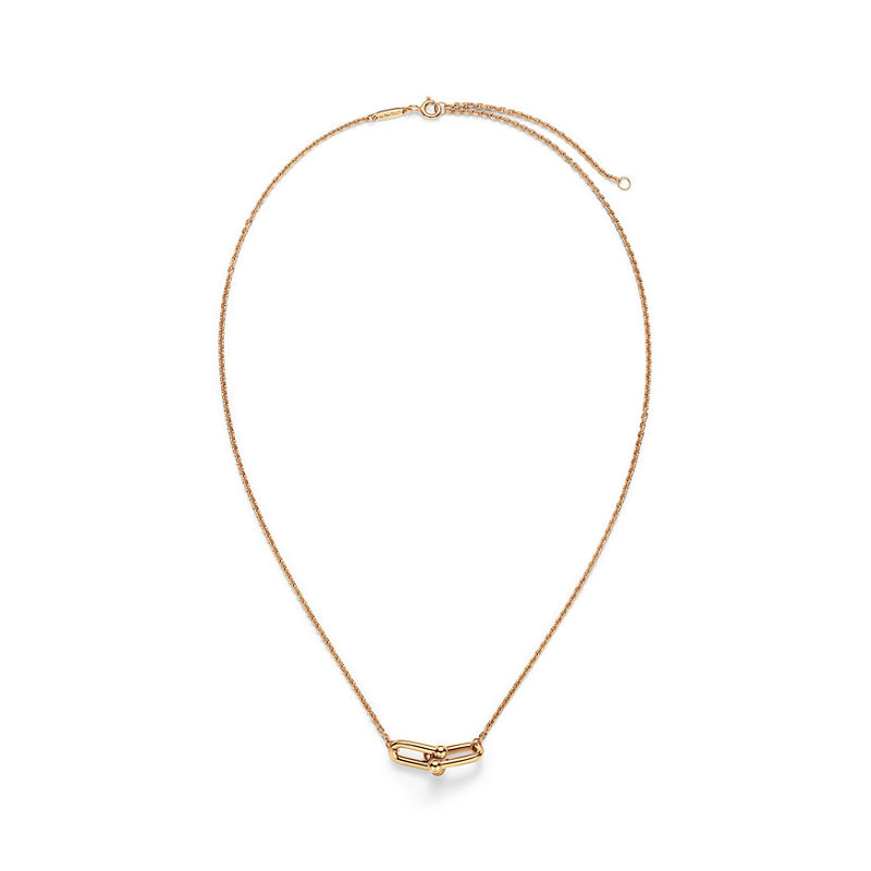 Tiffany & Co. Tiffany HardWear Colgante de eslabones dobles pequeños de oro amarillo Rebajas de fin de temporada