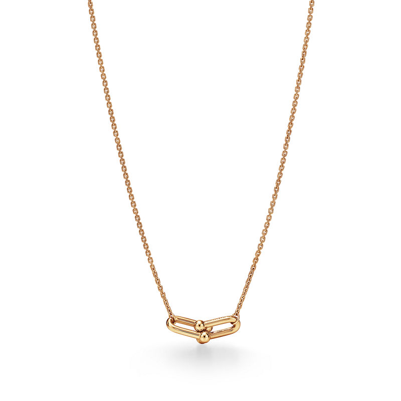 Tiffany & Co. Tiffany HardWear Colgante de eslabones dobles pequeños de oro amarillo Rebajas de fin de temporada