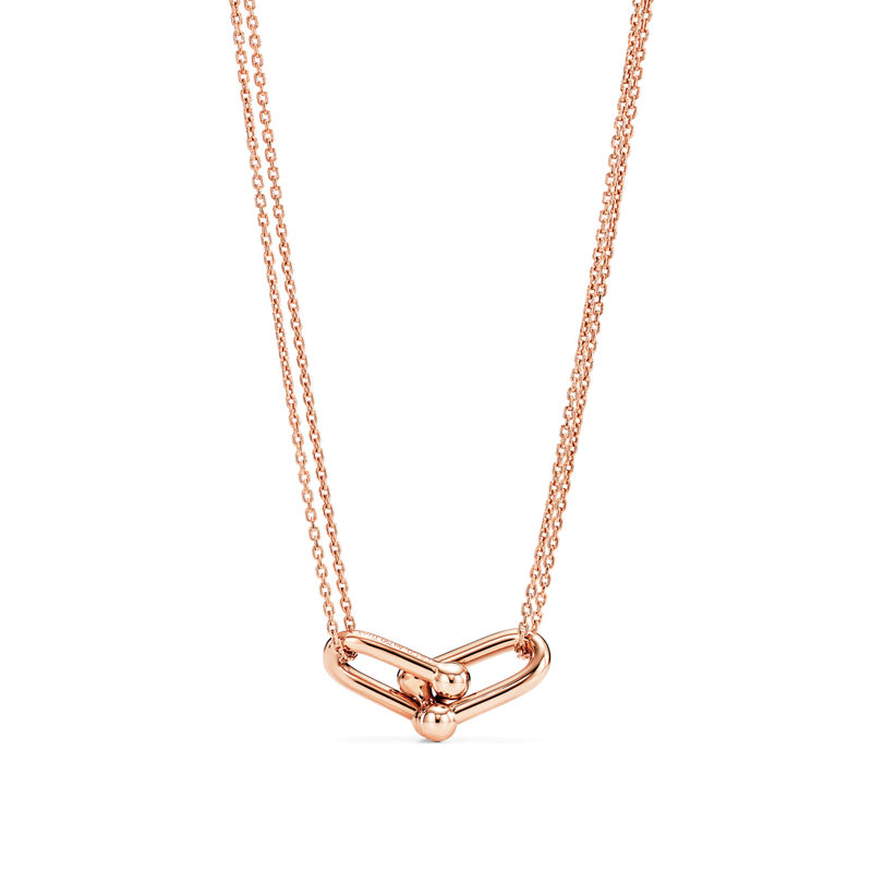 Tiffany & Co. Tiffany HardWear Colgante de eslabones dobles grandes de oro rosa Rebajas
