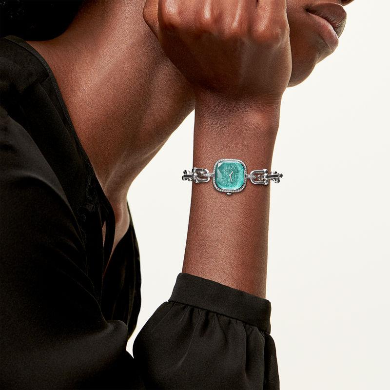 Tiffany & Co. Tiffany HardWear Reloj de plata de ley y acero con bisel de diamantes Gran oferta