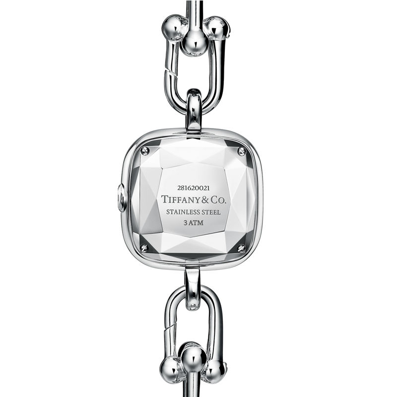 Tiffany & Co. Tiffany HardWear Reloj de plata de ley y acero con bisel de diamantes Gran oferta