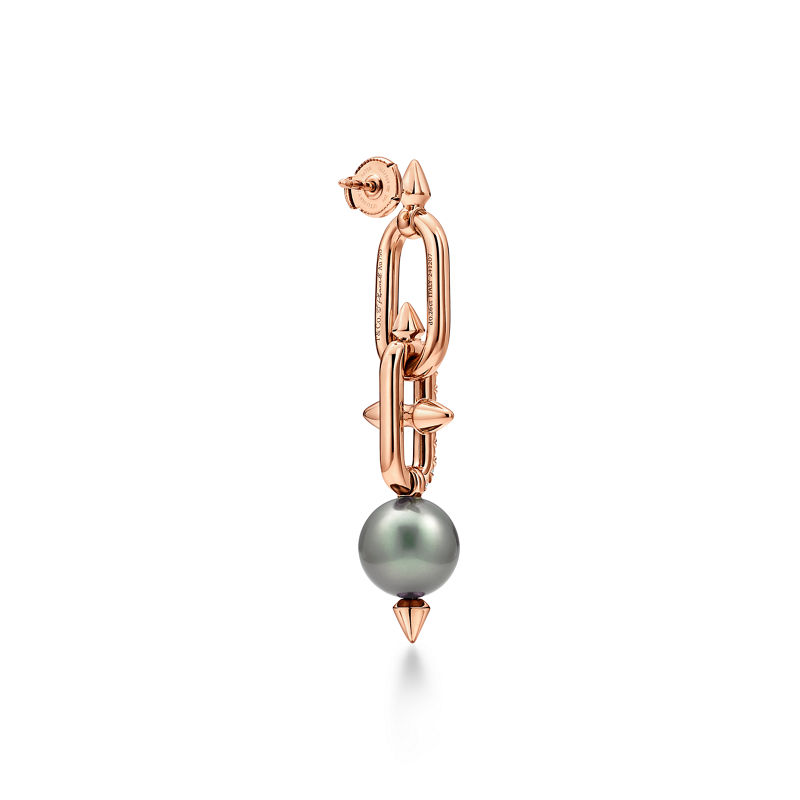 Tiffany & Co. Tiffany Titan by Pharrell Williams Pendientes de perlas de Tahití y oro con diamantes Rebajas baratas