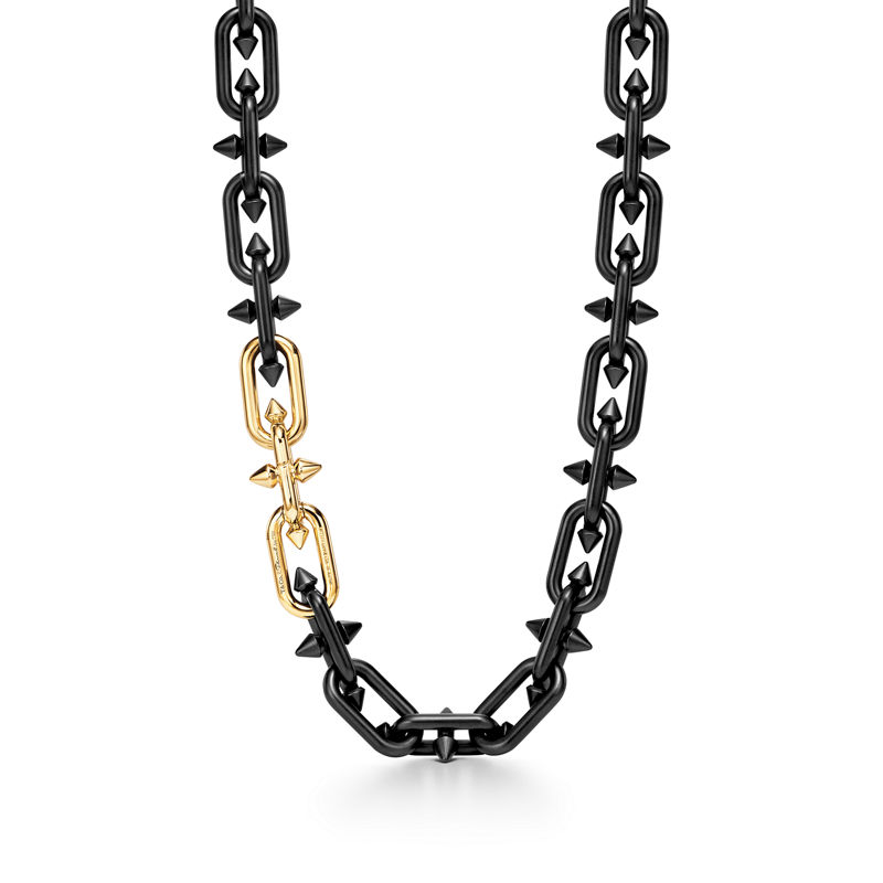 Tiffany & Co. Tiffany Titan by Pharrell Williams Collar de titanio oro y diamantes Ventas relámpago