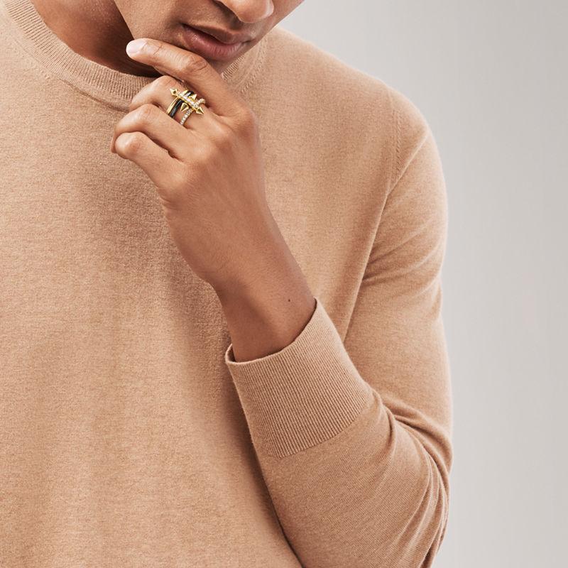 Tiffany & Co. Tiffany Titan by Pharrell Williams Anillo de titanio oro y diamantes Rebajas online