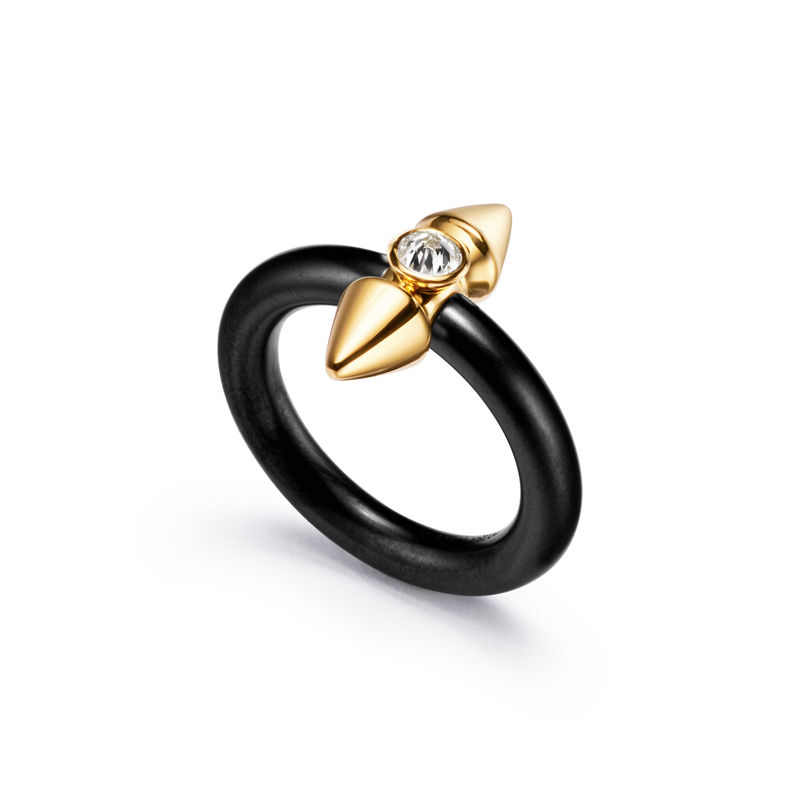 Tiffany & Co. Tiffany Titan by Pharrell Williams Anillo de titanio y oro con un diamante Envío gratis