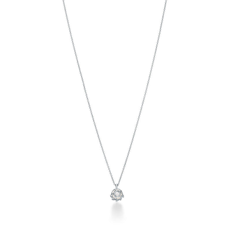 Tiffany & Co. Paloma Picasso® Colgante Olive Leaf de plata de ley con perlas Envío internacional gratuito