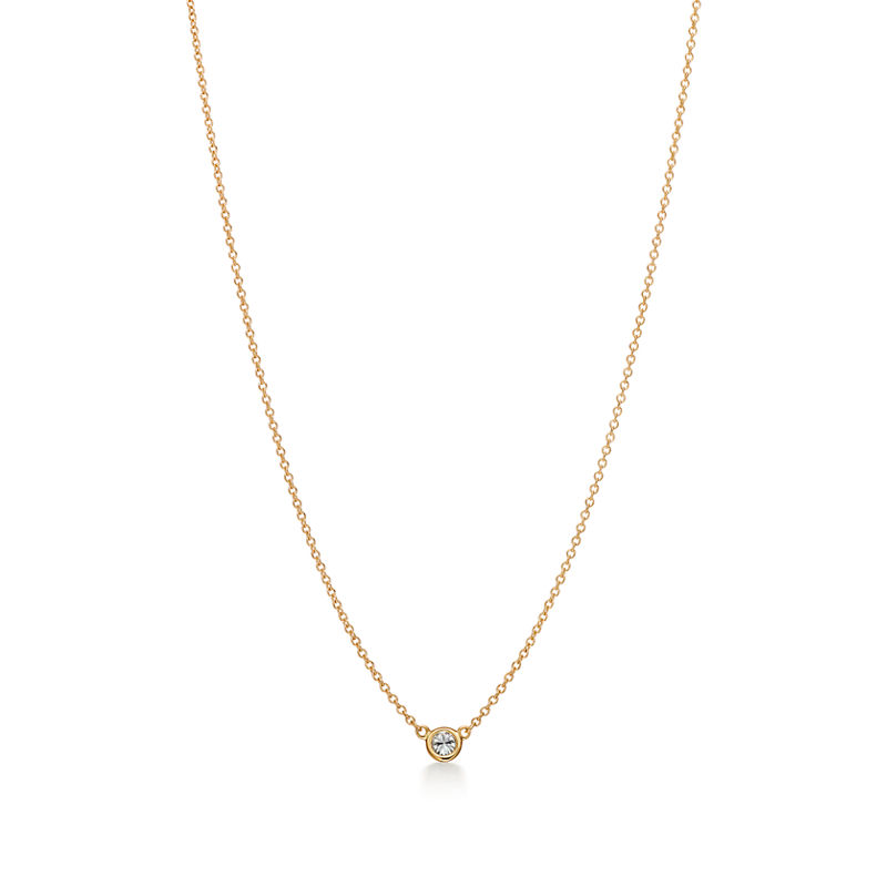 Tiffany & Co. Elsa Peretti® Colgante con un único diamante Diamonds by the Yard® en oro amarillo Precio ultrabajo