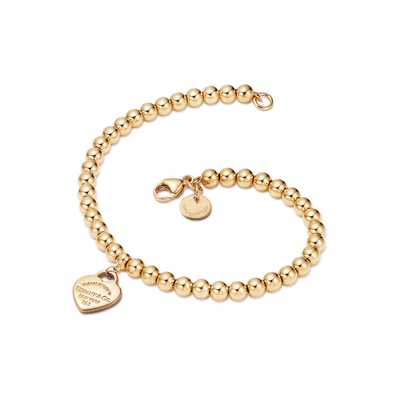 Tiffany & Co. Return to Tiffany® Pulsera de cuentas con insignia de corazón mini Gran oferta