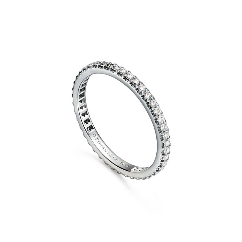 Tiffany & Co. Tiffany Soleste Anillo Full Eternity en platino con diamantes Solo hoy