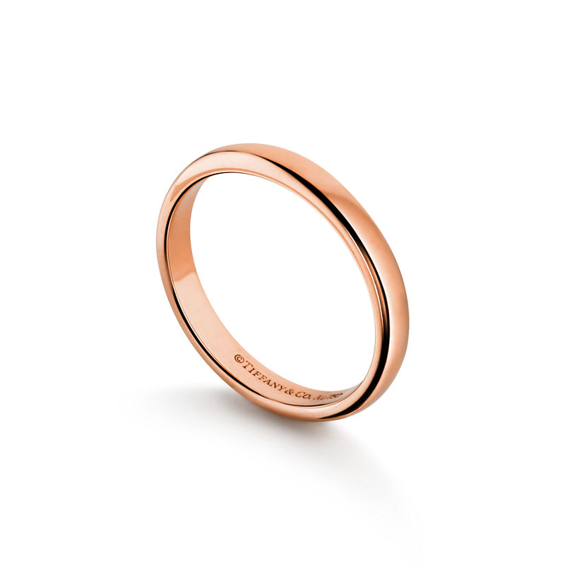 Tiffany & Co. Tiffany Forever Alianza de boda en oro rosa 3 mm de ancho Solo queda un día